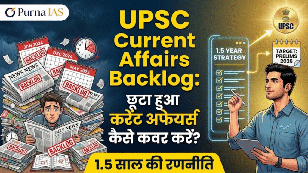 How to cover Current Affairs Backlog for UPSC