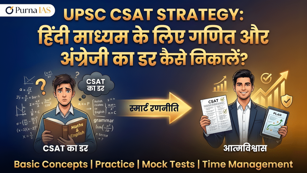 UPSC CSAT Strategy: हिंदी माध्यम के लिए गणित और अंग्रेजी का डर कैसे निकालें?