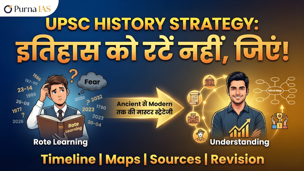 UPSC History Strategy: इतिहास को रटें नहीं, जिएं! Ancient से Modern तक की मास्टर स्ट्रैटेजी